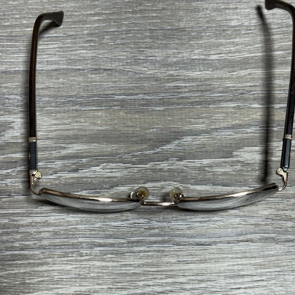 Michael Kors MK340 Eyeglass Frames 52-18-135 Gold Brown Semi Rimless + Case - Picture 9 of 12